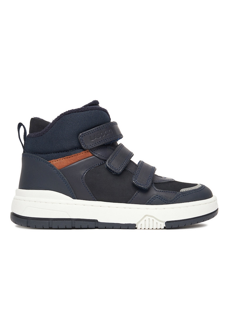 Ghete copii - piele naturala - inchidere Velcro - Bleumarin