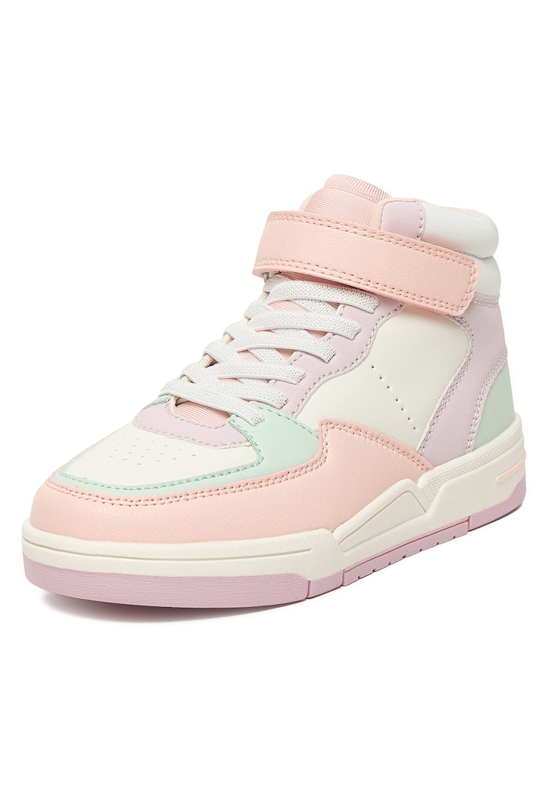 Pantofi sport copii - alergare - velcro - alb - piele ecologica