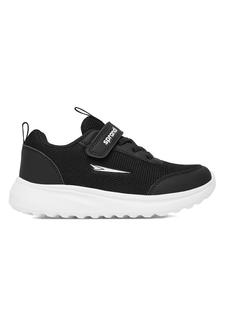 Adidasi copii - material textil - negru - sistem inchidere Velcro