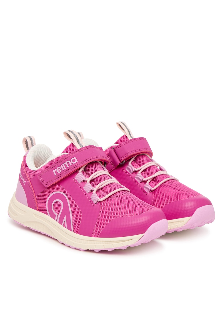 Sneakers piele ecologica - roz - sistem inchidere Velcro - Roz