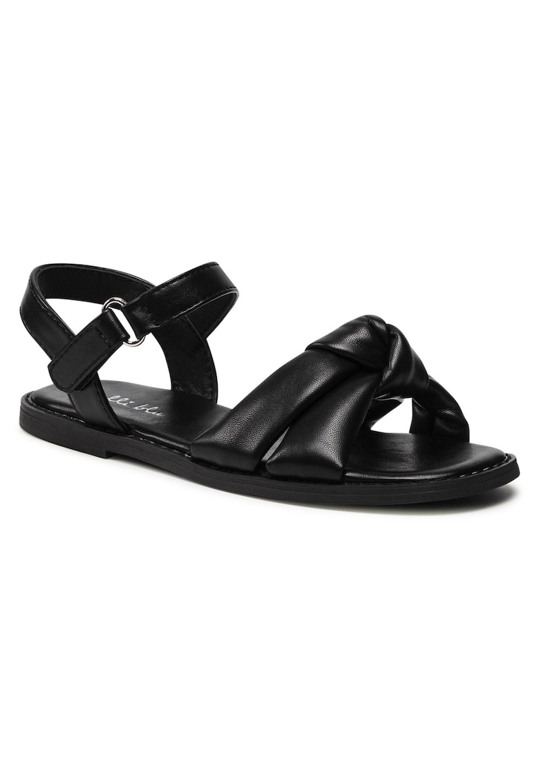 Sandale copii - negru - piele ecologica - sistem inchidere Velcro -