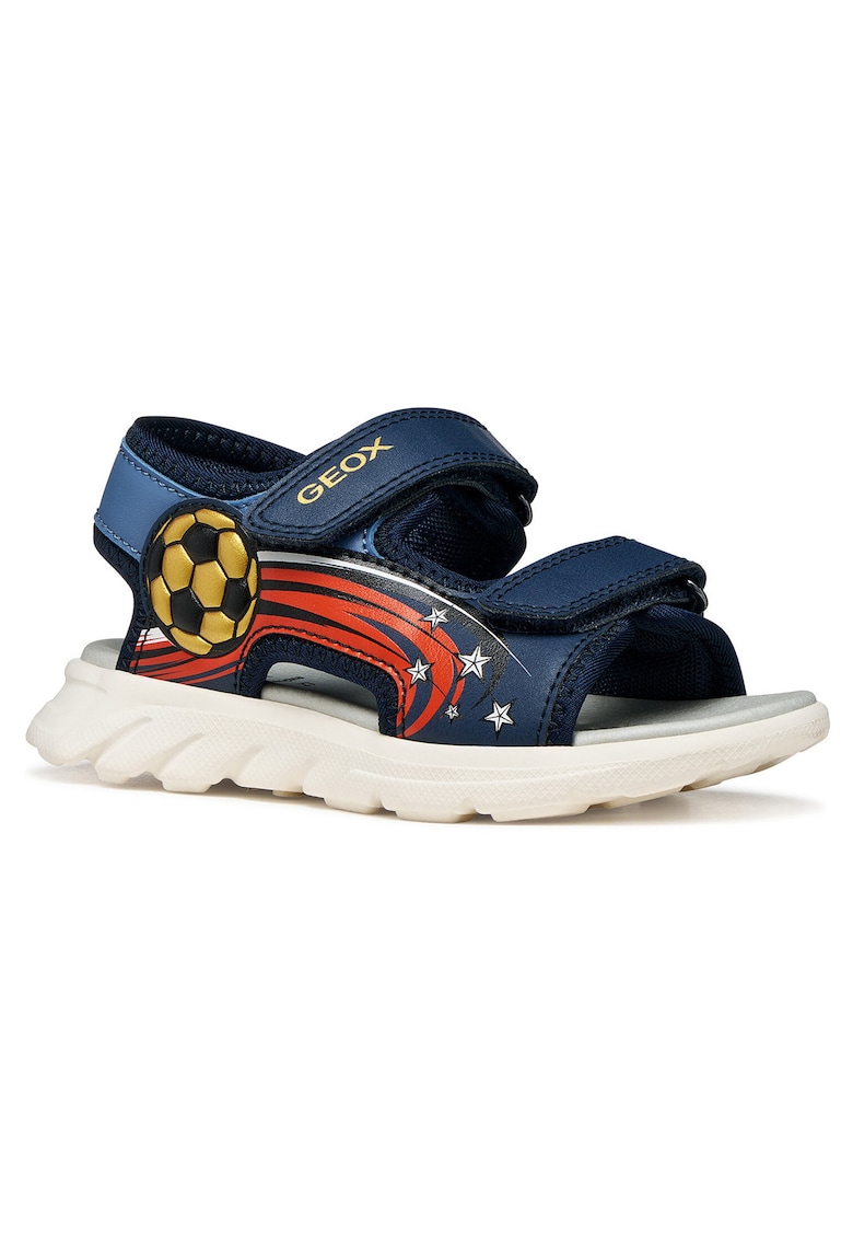 Sandale copii - piele ecologica - albastru - sistem inchidere Velcro