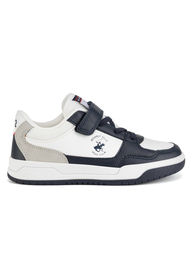 Pantofi sport copii - alb - material sintetic - sistem inchidere Velcro