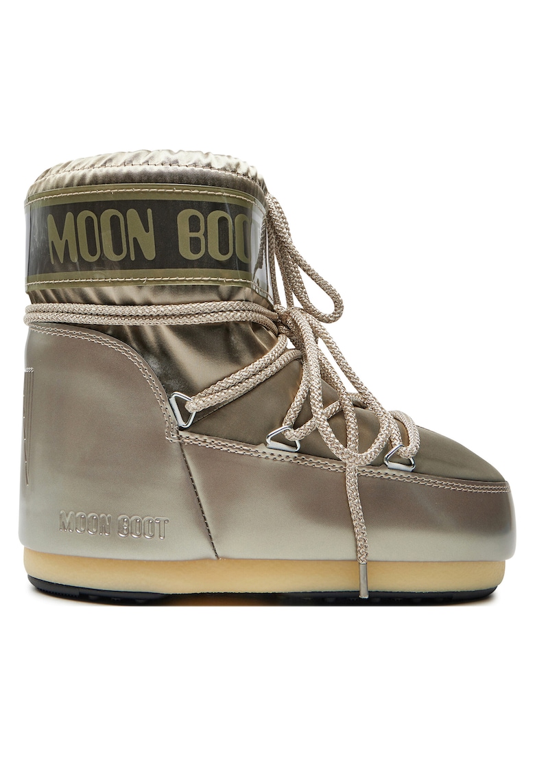 Cizme de zapada unisex - piele ecologica - auriu -