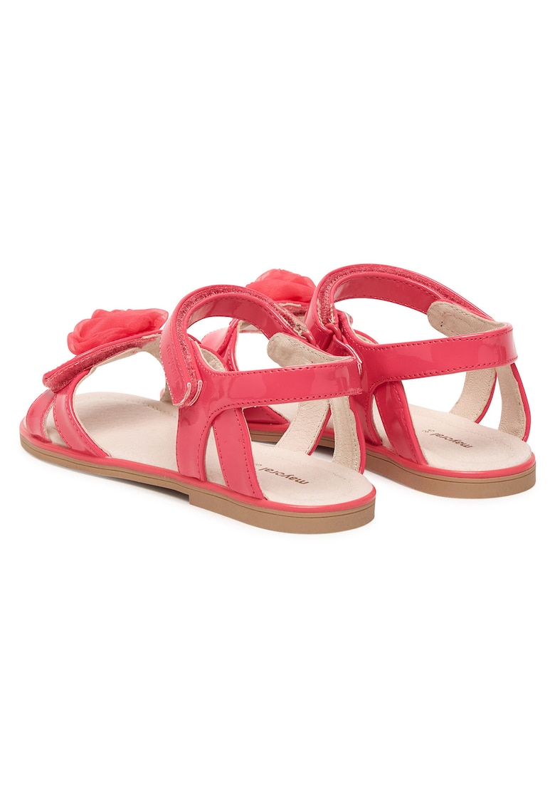 Sandale copii - material piele ecologica - roz - sistem inchidere Velcro
