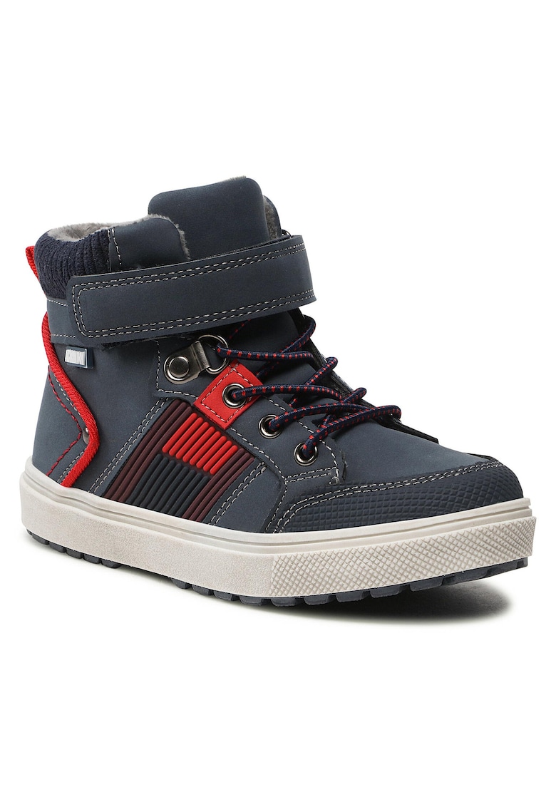 Pantofi sport copii - velcro - albastru - piele ecologica -
