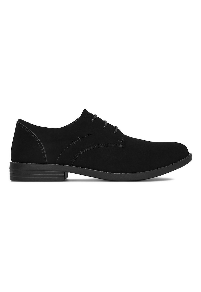 Pantofi barbati - material sintetic - negru -