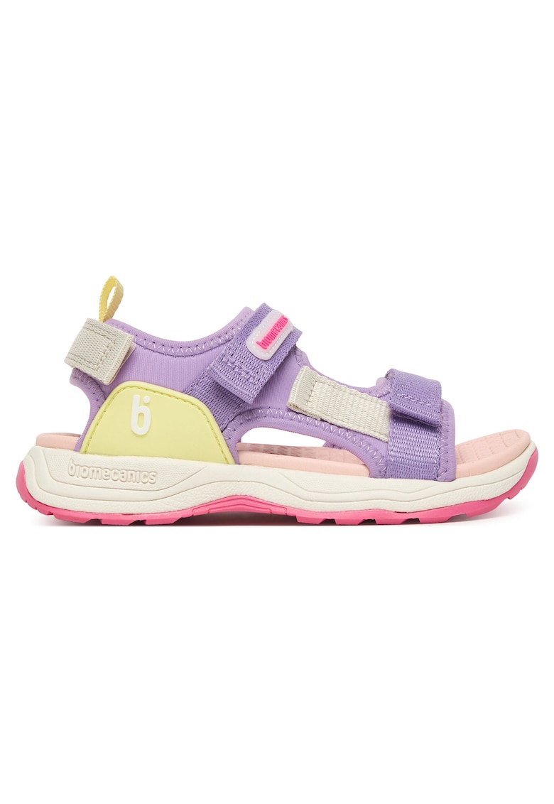 Sandale copii - velcro - violet - tesatura -