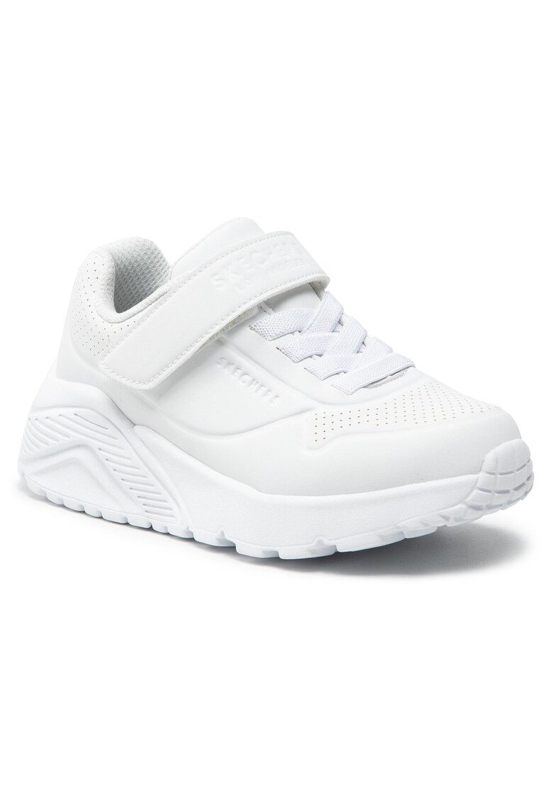 Pantofi sport copii - piele ecologica - alb - inchidere velcro -