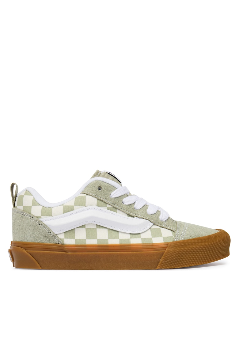 Tenisi unisex - piele naturala - verde - textil
