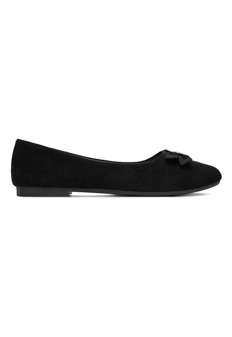 Balerini dama - Negru - Textil