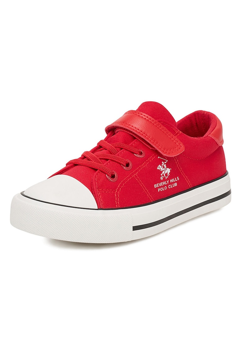 Pantofi sport copii - textil - rosu - sistem inchidere Velcro