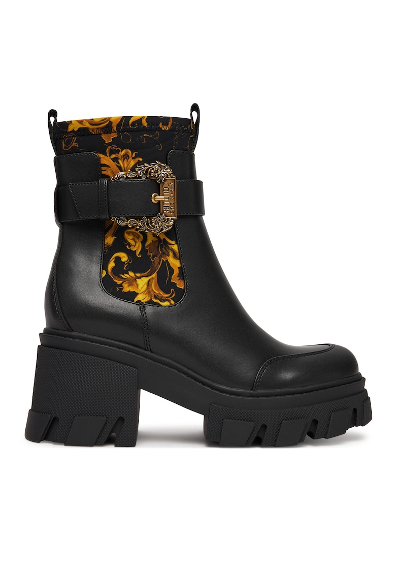 Botine femei - piele ecologica - negru -