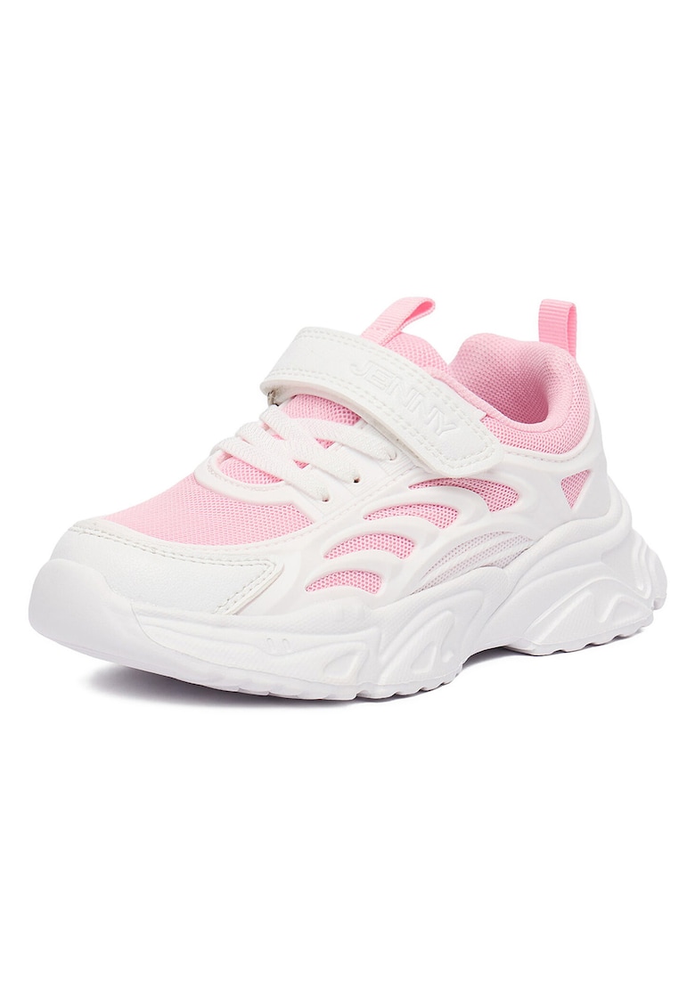 Pantofi copii - adidasi - velcro - alb - textil