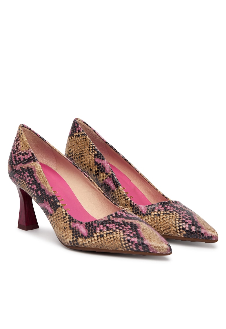 Pantofi dama - clasic - piele naturala - multicolor