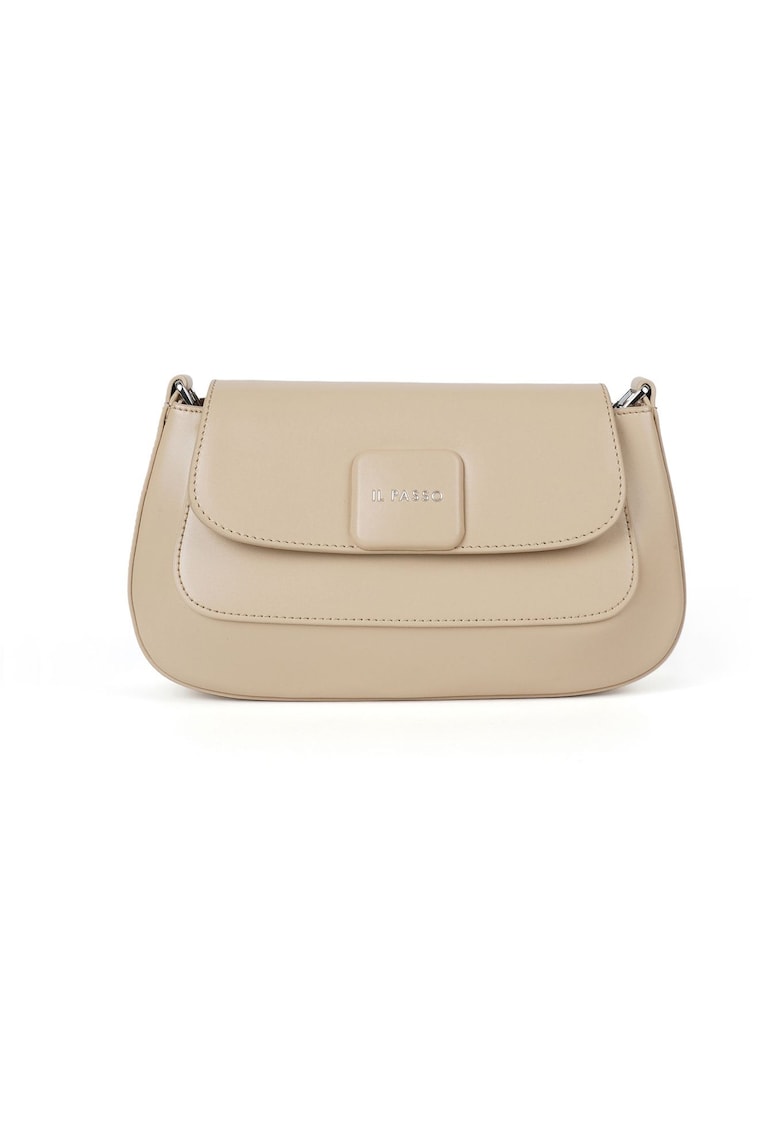 Geantă din piele crossbody Kori - Bej - Lungime: 26.5 cm Inaltime: 13 cm Adancime: 11 cm