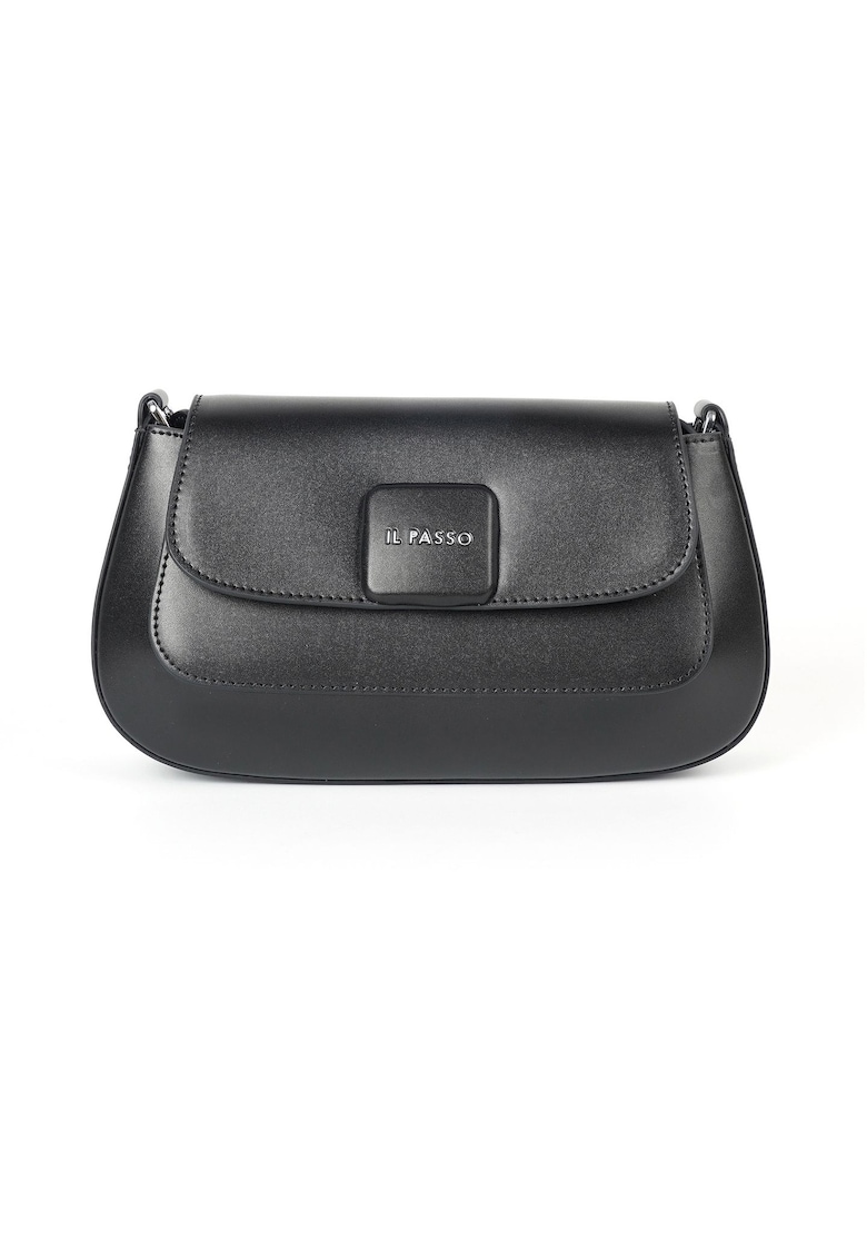 Geantă din piele crossbody Kori - Negru - Lungime: 26.5 cm Inaltime: 13 cm Adancime: 11 cm