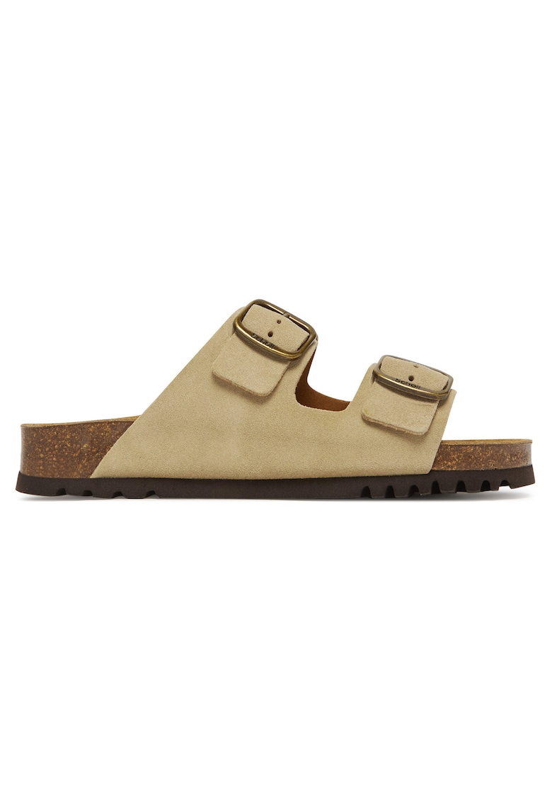 Papuci de dama - piele naturala - Culoare bej