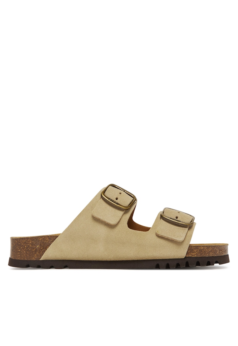 Papuci de dama - piele naturala - Culoare bej