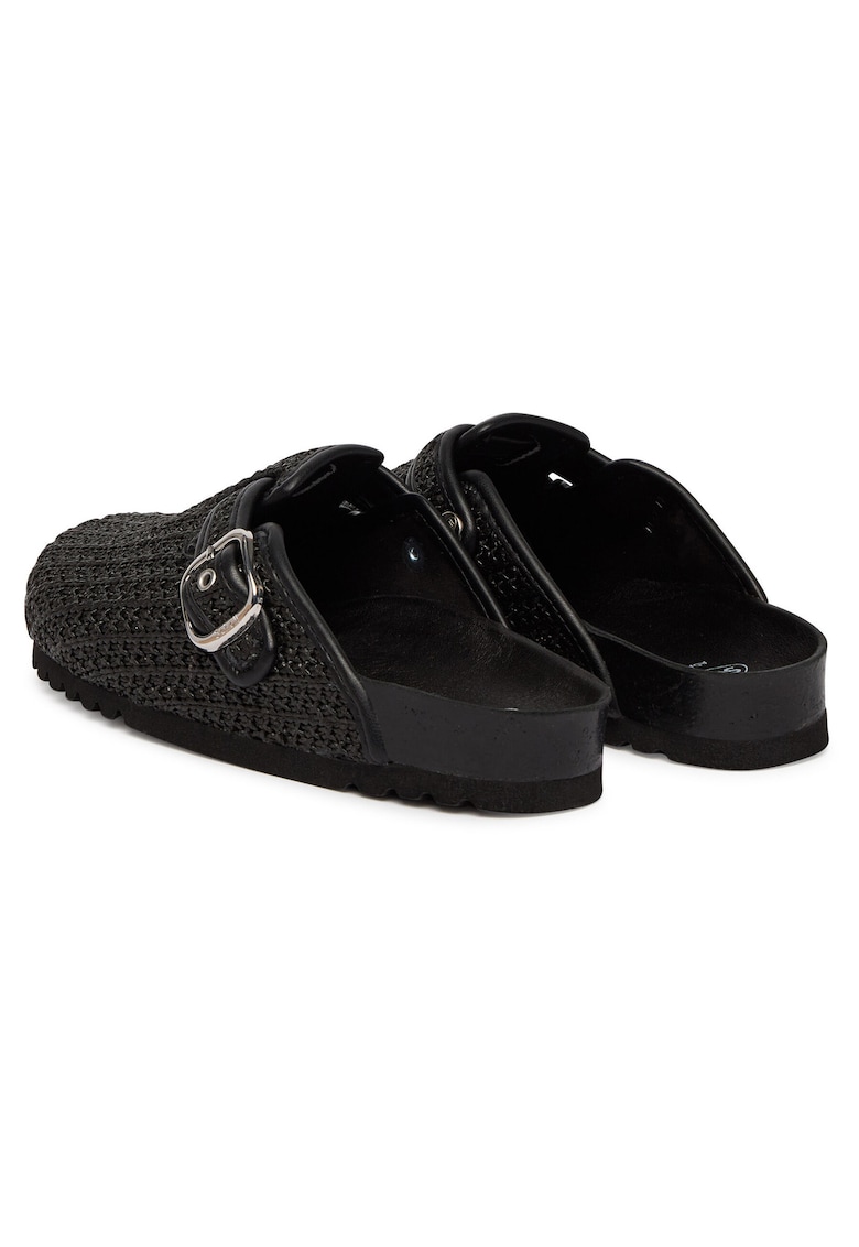 Papuci de dama - plastic - negru
