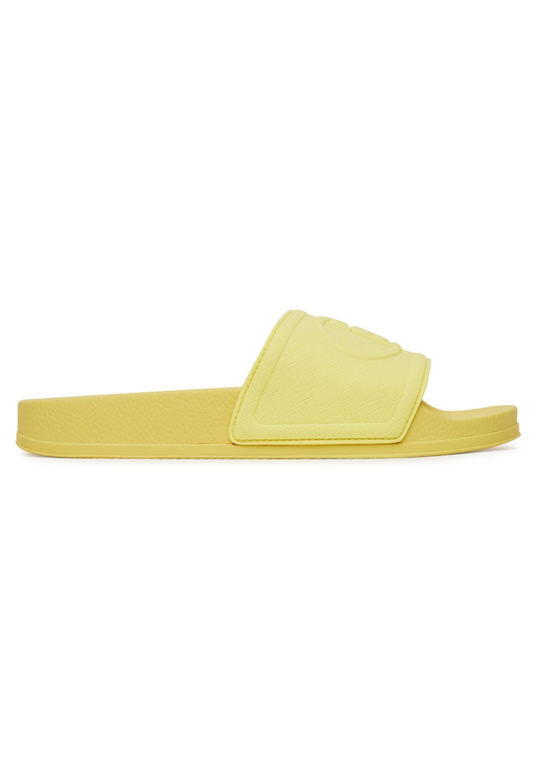 Papuci dama - galben - plastic