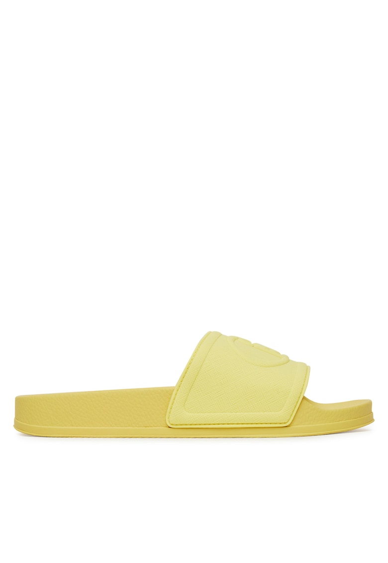 Papuci dama - galben - plastic