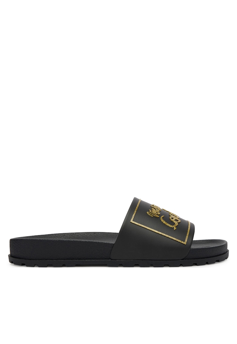 Papuci de dama - plastic - negru