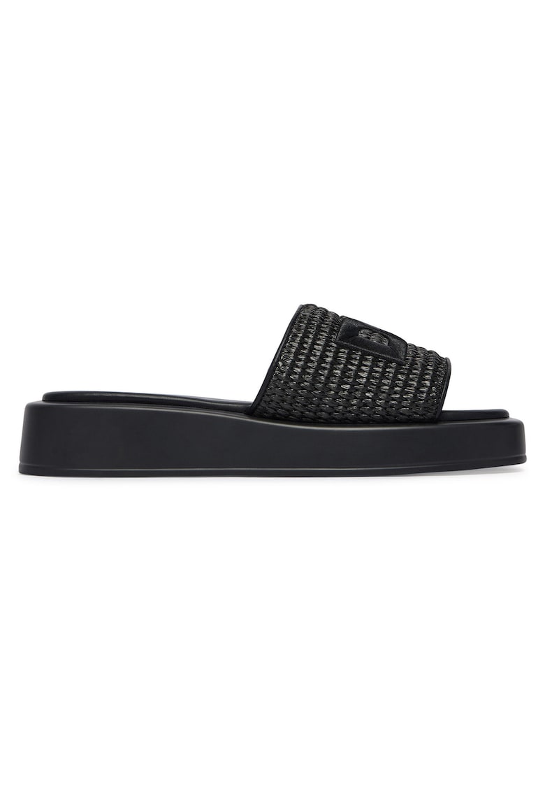 Papuci dama - piele ecologica - negru