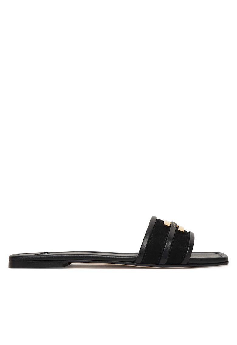Papuci dama - piele naturala - - Negru