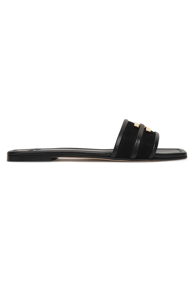 Papuci dama - piele naturala - - Negru