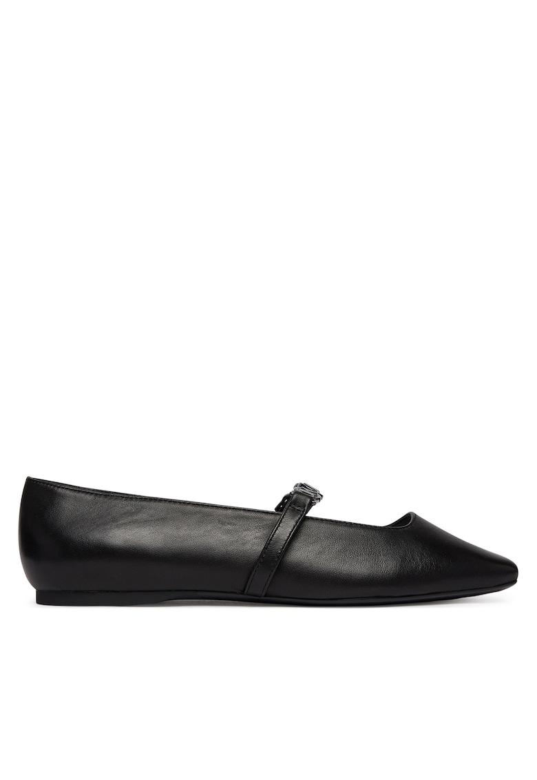 Balerini - Piele naturala - Negru