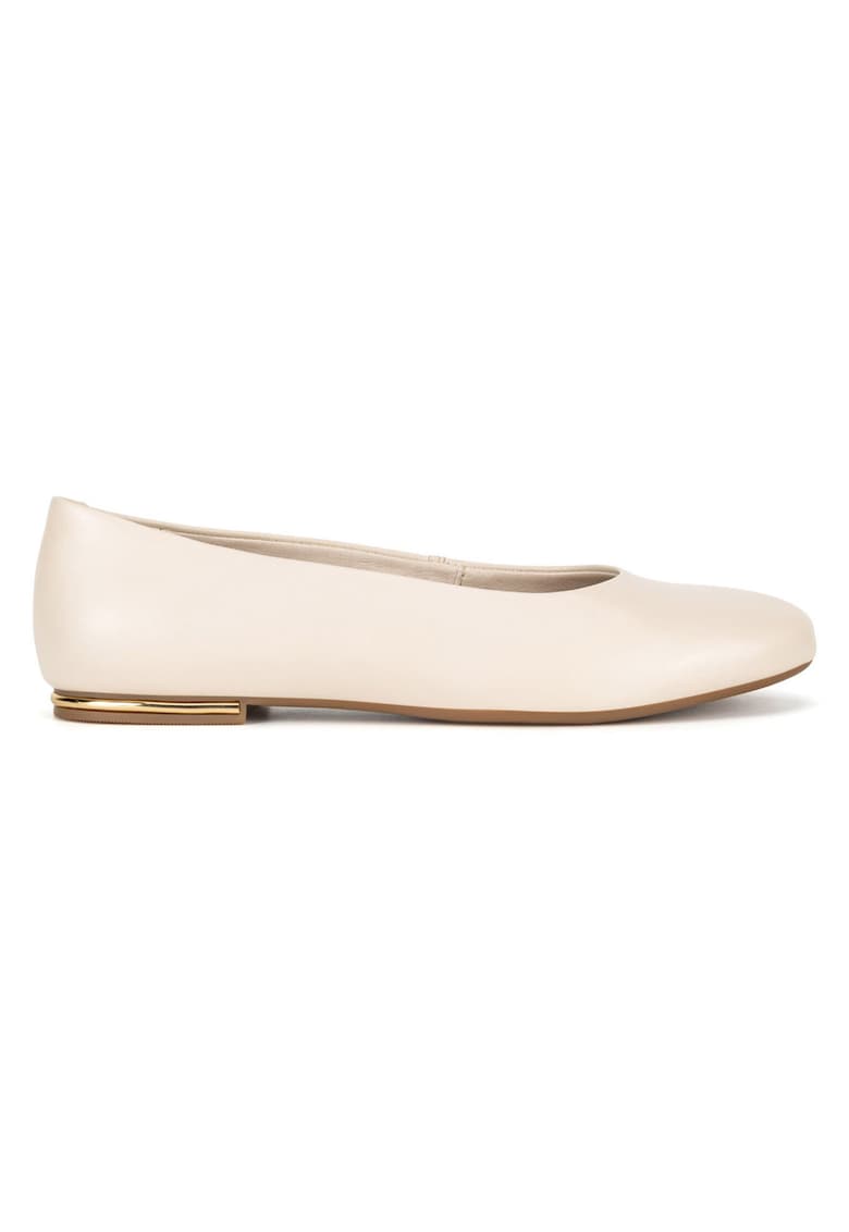 Balerini dama - piele naturala - bej -