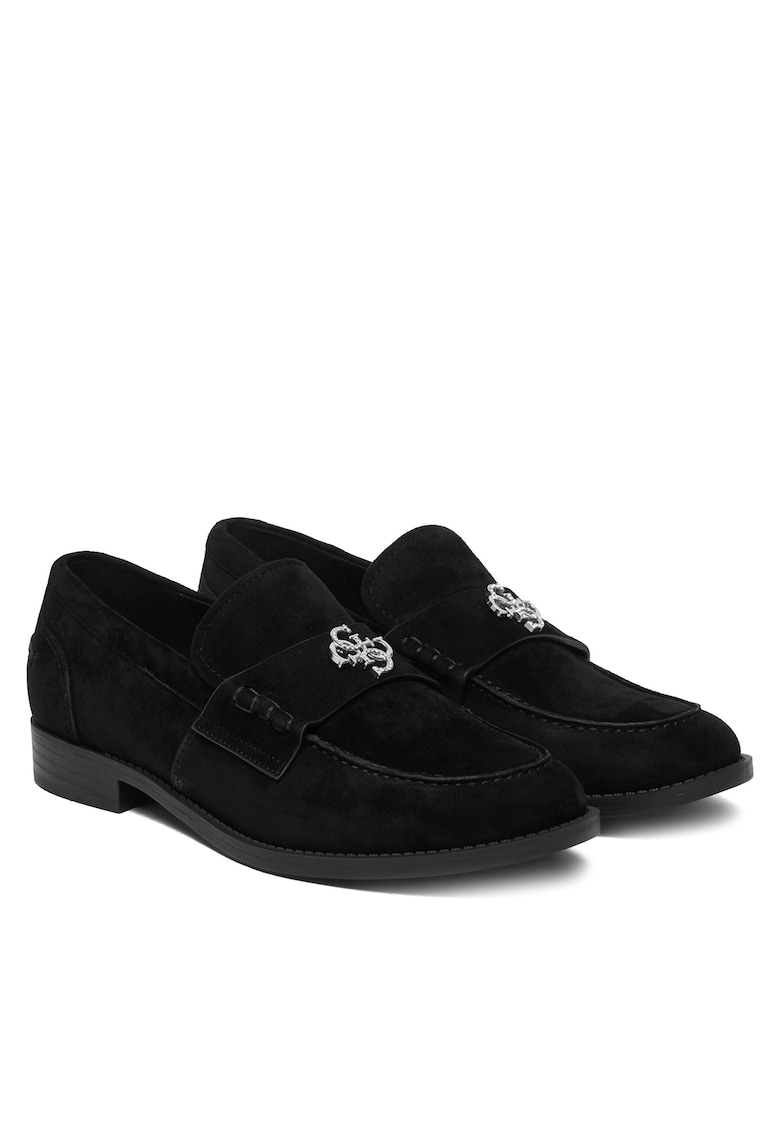 Mocasini dama - piele naturala - negru - interior sintetic