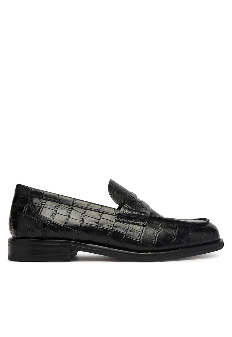 Mocasini dama - din piele naturala - negru