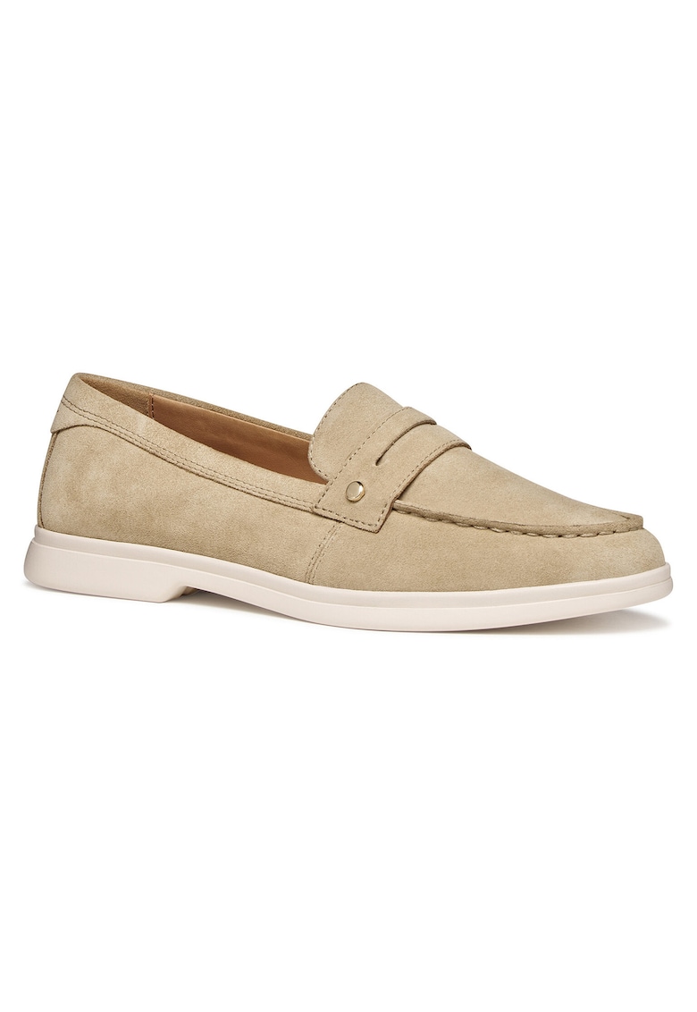Mocasini dama - piele naturala - bej