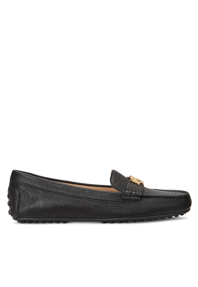 Mocasini de dama - din piele naturala neagra