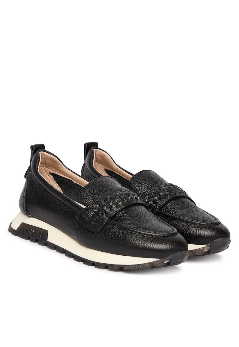 Mocasini de dama - piele naturala - negru