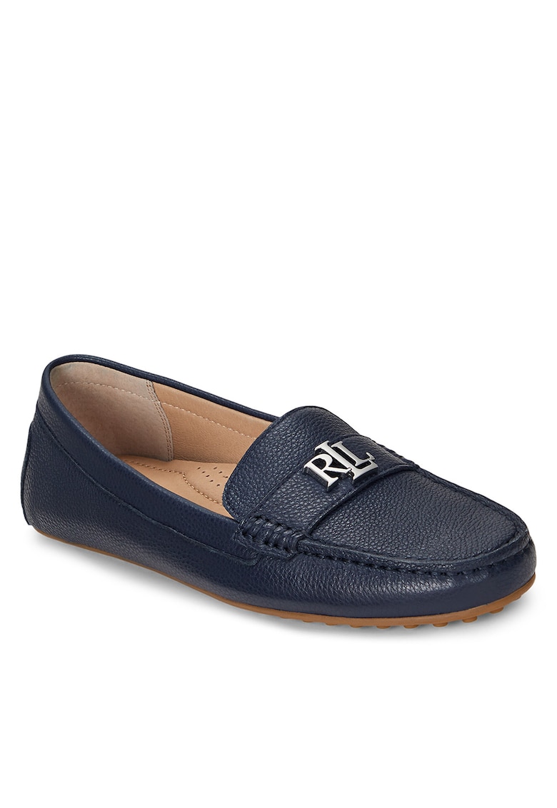 Mocasini dama - piele naturala - albastru - elegant