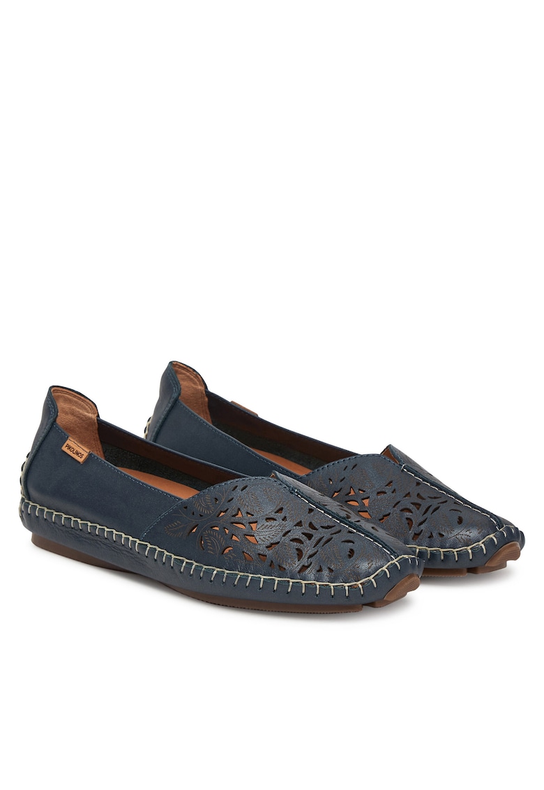 Mocasini dama - piele naturala - albastru - eleganti - confortabili