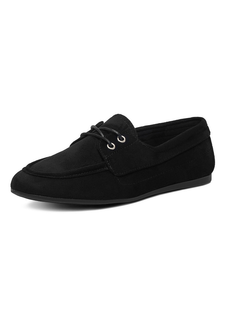 Mocasini textil - negru