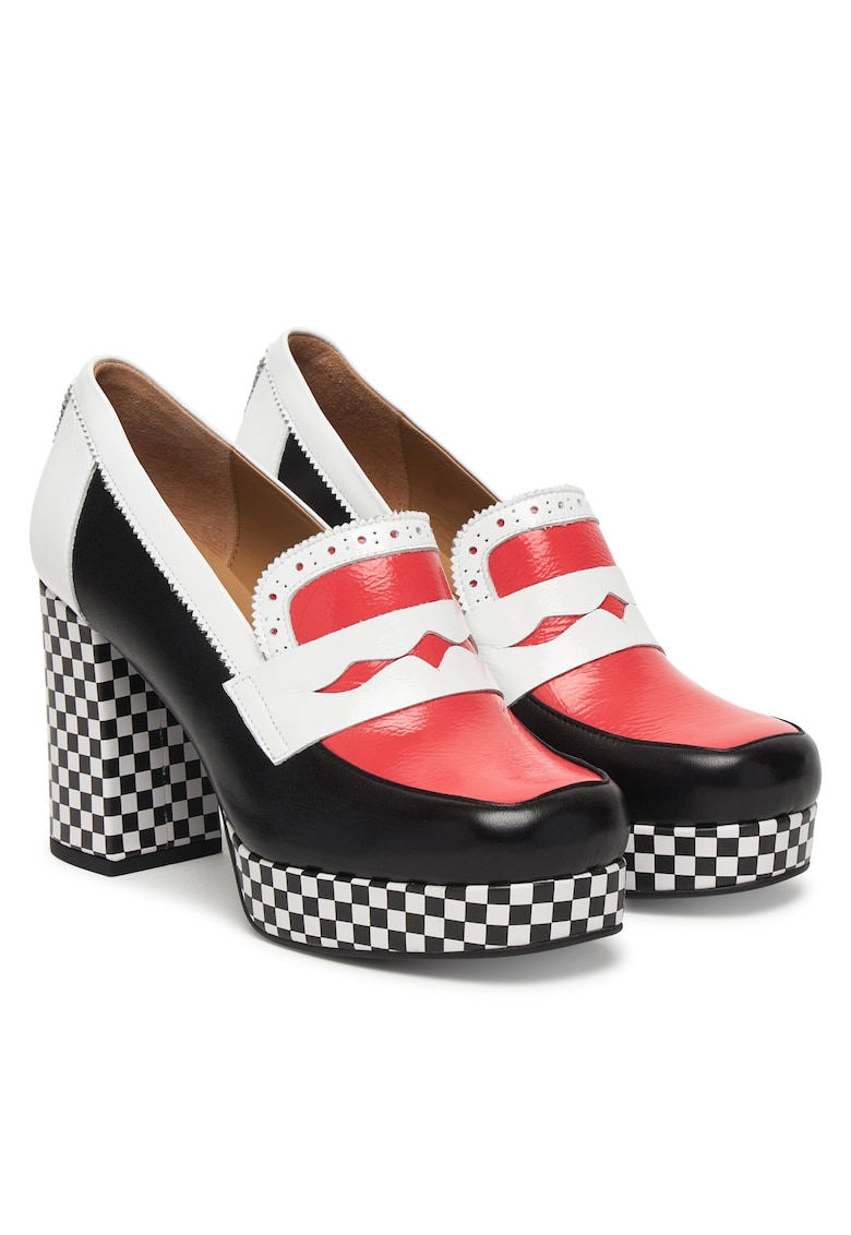 Pantofi dama EROK453FLY - Piele naturala - Multicolor