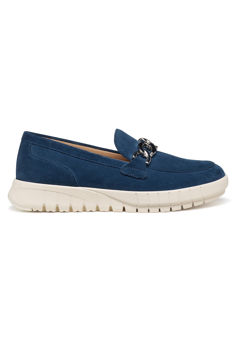 Pantofi dama D659AA-00022 - Piele naturala - Albastru inchis