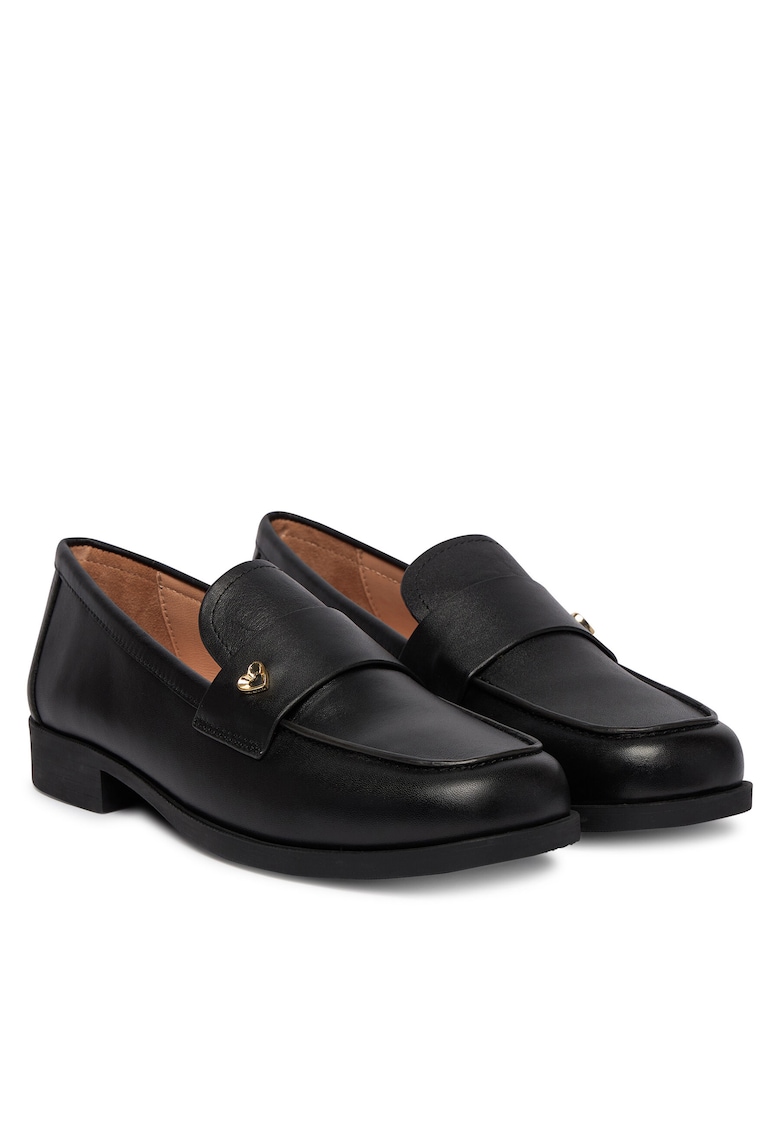 Mocasini pentru dama - piele naturala - negru -