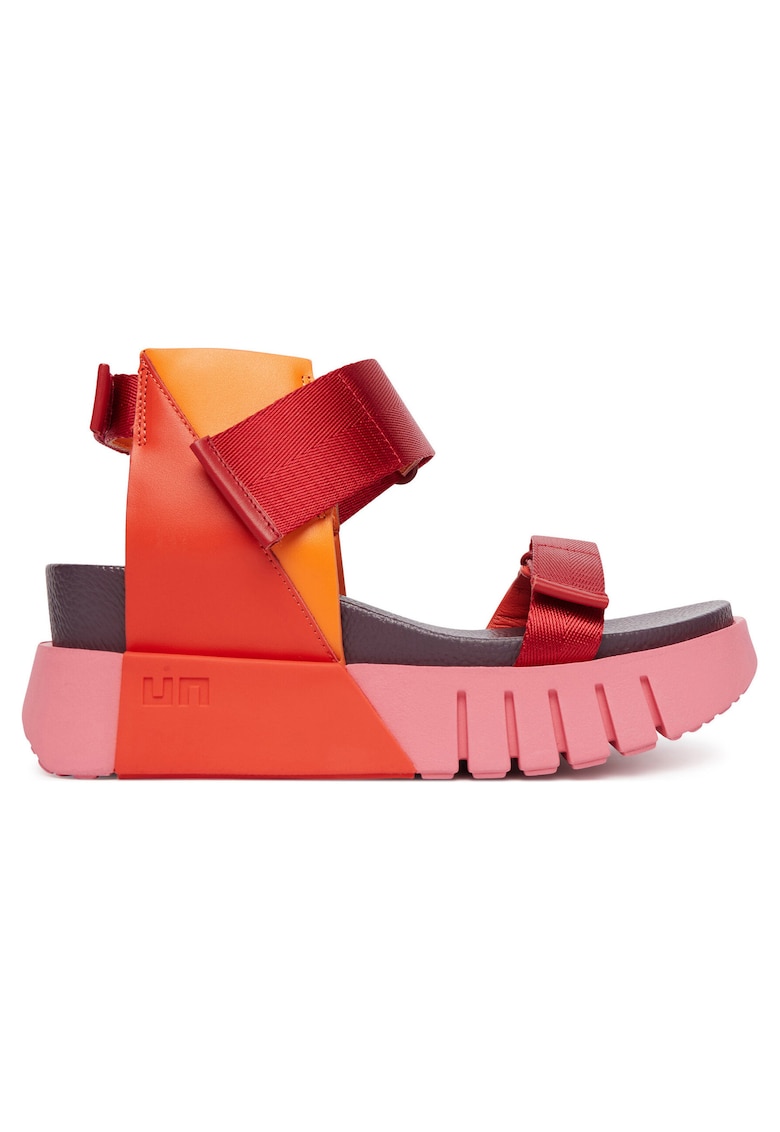 Sandale dama - velcro - multicolor - textil