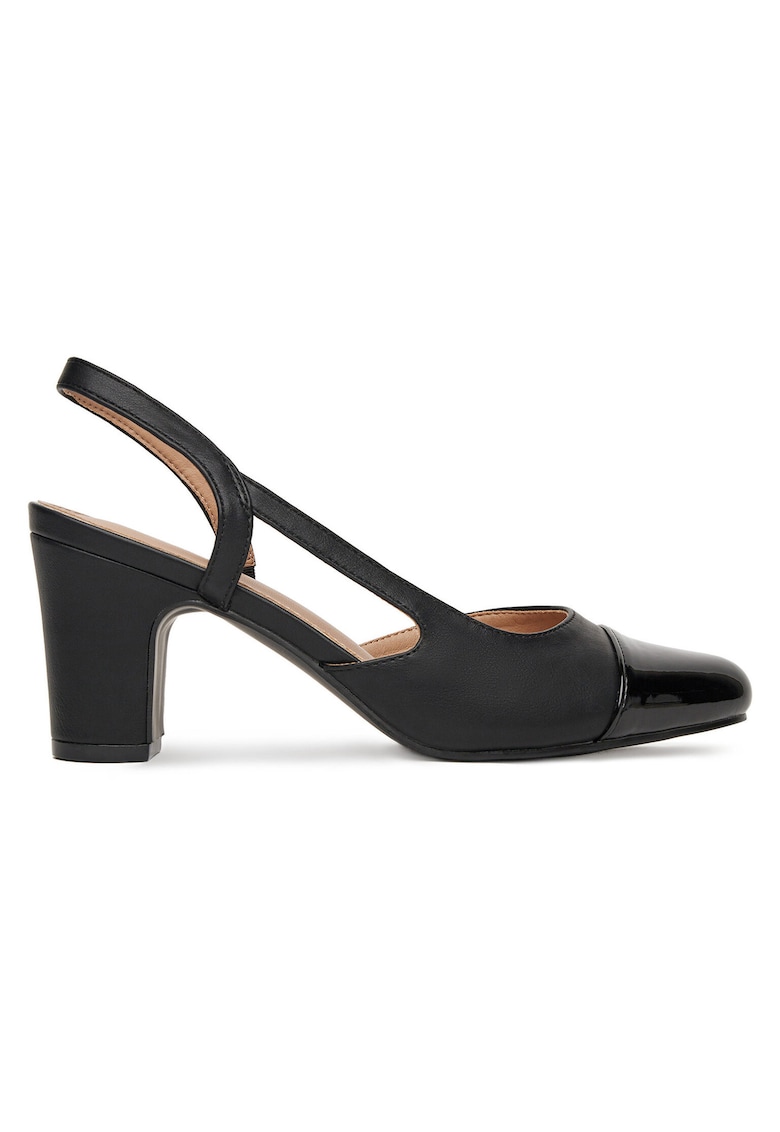 Pantofi dama - piele ecologica - negri