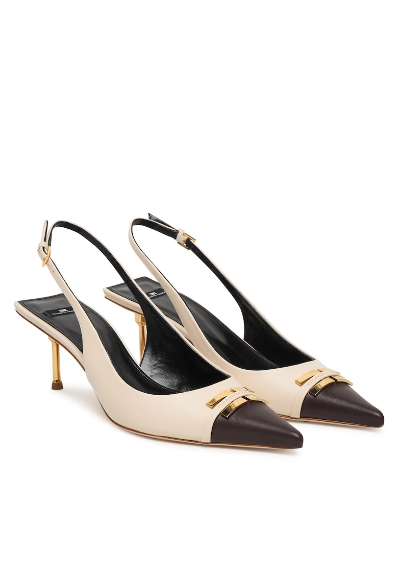 Pantofi dama - stiletto - bej - piele naturala