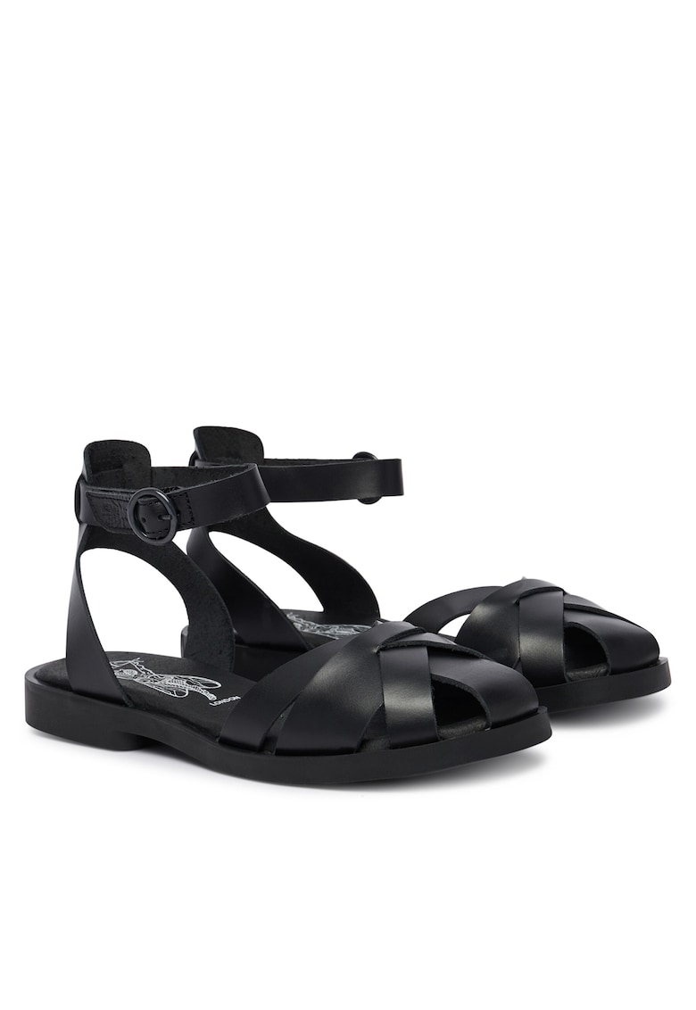 Sandale dama piele naturala - negre -