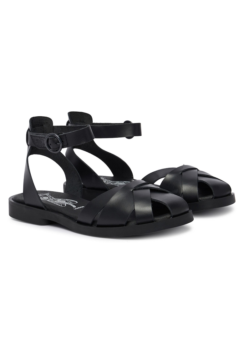 Sandale dama piele naturala - negre -