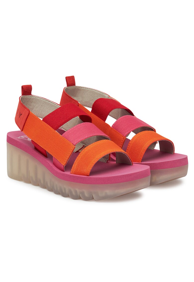 Sandale dama - textil - multicolor