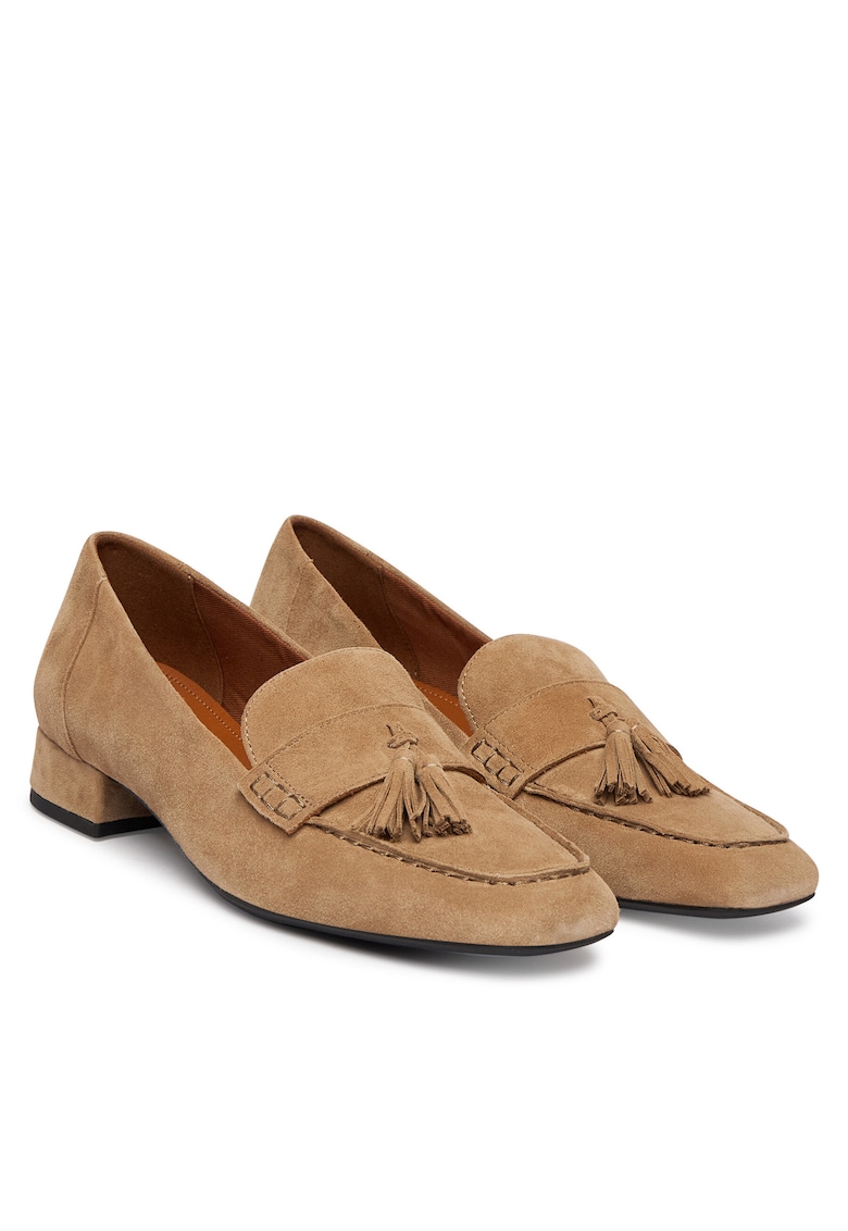 Mocasini dama - piele naturala - clasic - bej